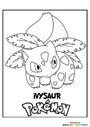 Ivysaur - Pokemon coloring page