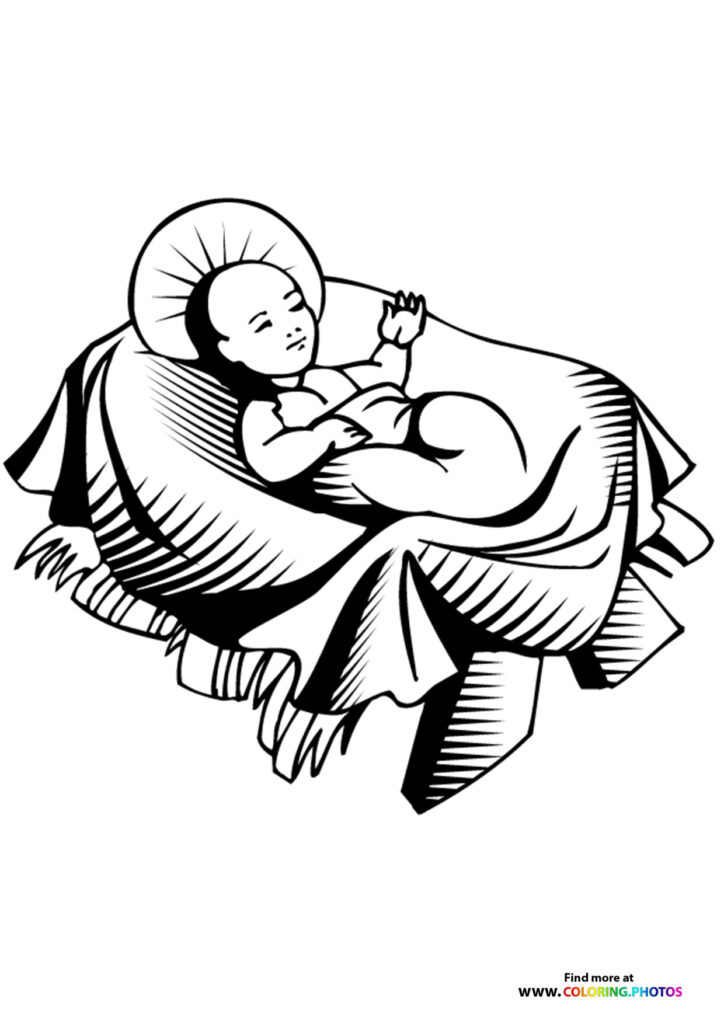 Jesus nativity - Coloring Pages for kids | Free and easy print or download