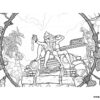 jo and raissa on nakali island coloring page