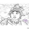 jo surprised on nakali island coloring page