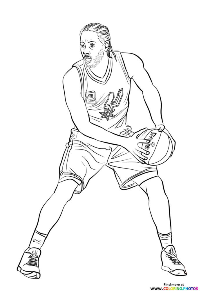 kawhi leonard - Coloring Pages for kids