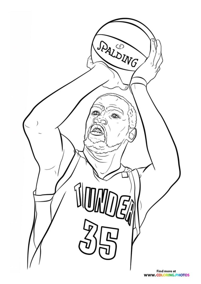 kevin durant - Coloring Pages for kids