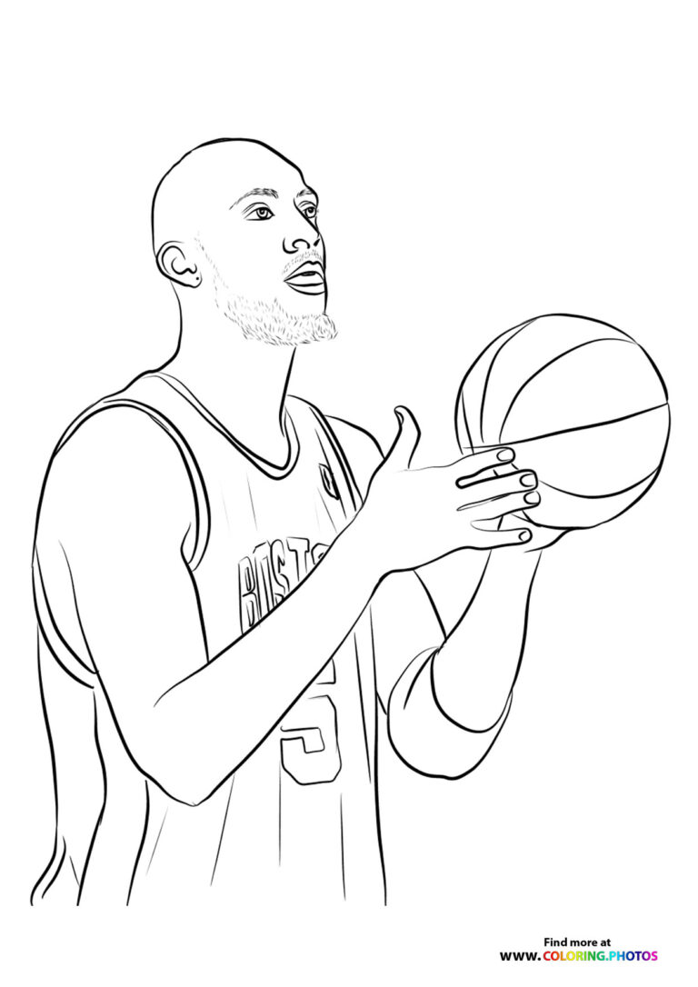 kevin garnett - Coloring Pages for kids