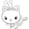 Kitty Fairy - Gaby's Dollhouse coloring page