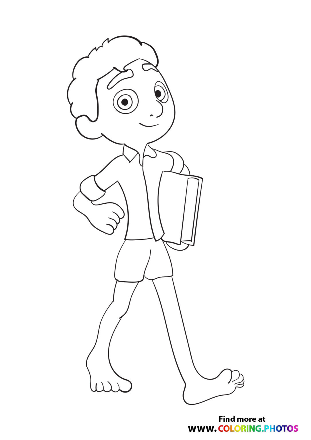 Luca, Alberto and Giulia - Coloring Pages for kids