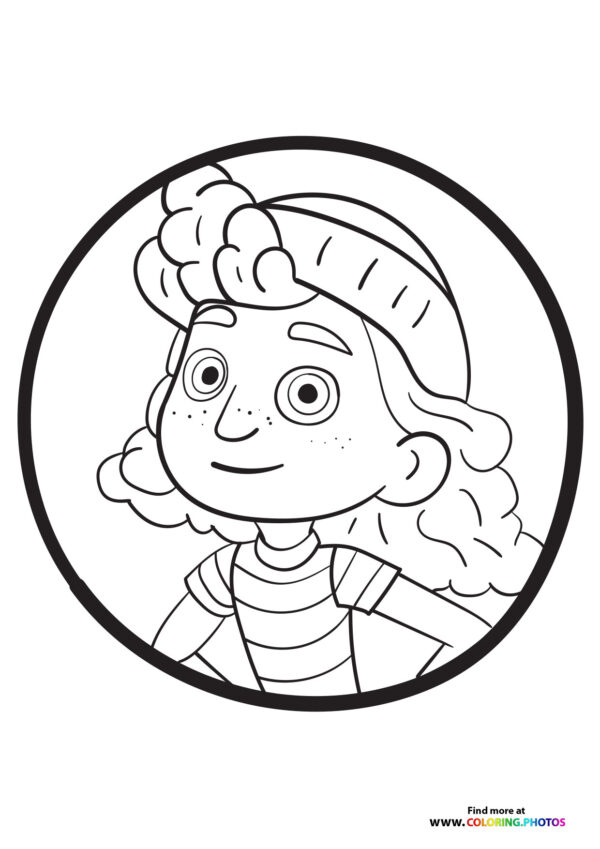 Luca Giulia looking cute - Coloring Pages for kids