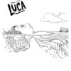 Luca Disney swimming coloring page
