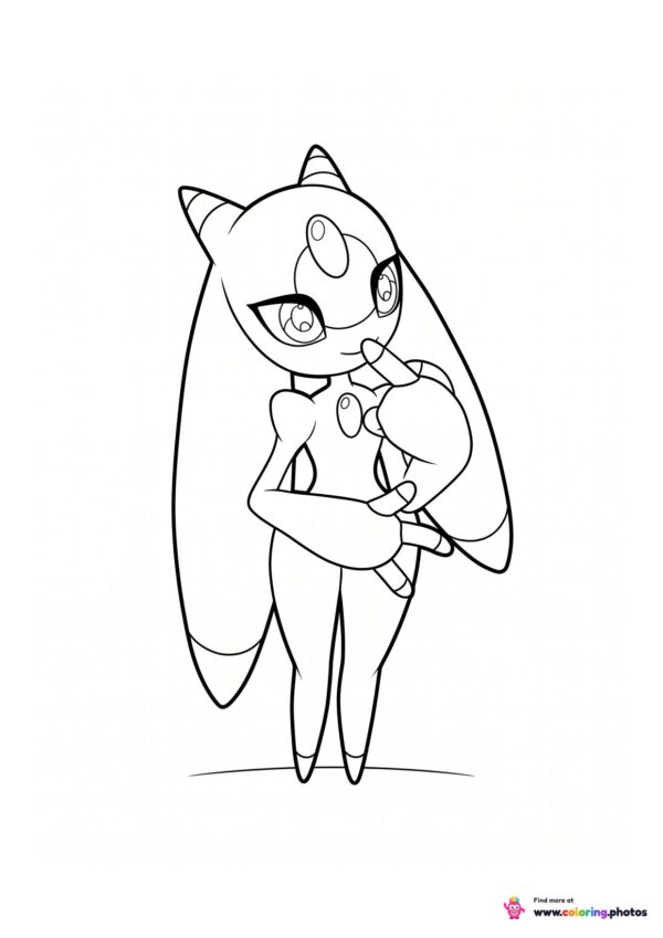 Lunaris Pal from Palworld coloring page