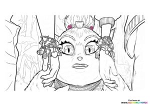 Manananggal Creature Coloring Page
