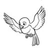 Bird Mia coloring page