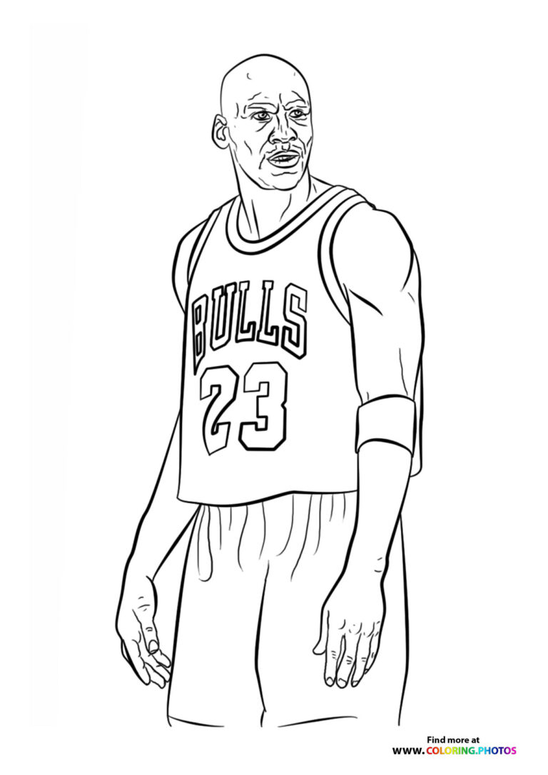 michael jordan Coloring Pages for kids