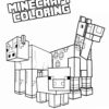 Minecraft animals coloring page