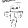 Minecraft Zomby coloring page