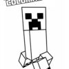 Minecraft Creeper coloring page