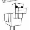 Minecraft animals - Duck coloring page
