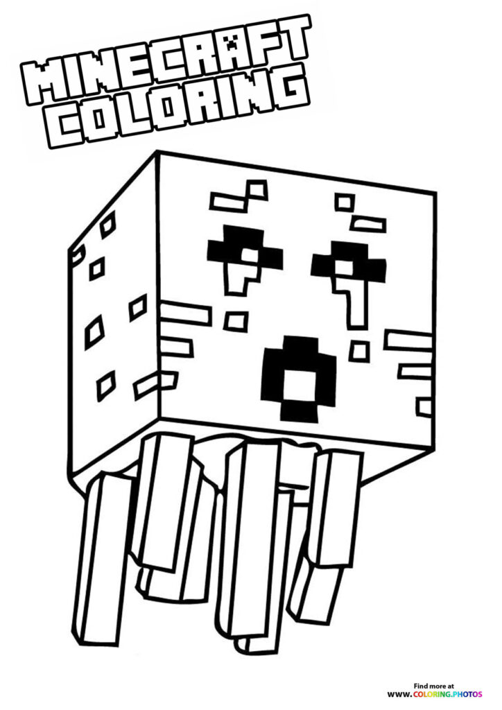 Minecraft coloring pages for kids | Free and easy print or download.