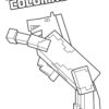 Minecraft Unicorn coloring page