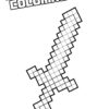 Minecraft Sword coloring page