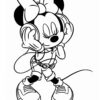 Minnie Mouse music coloring page