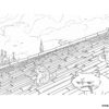 nero cats on venetian rooftop coloring page