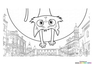 Nero Hanging in Venice Coloring Page