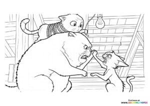 Nero and Rocco Coloring Page