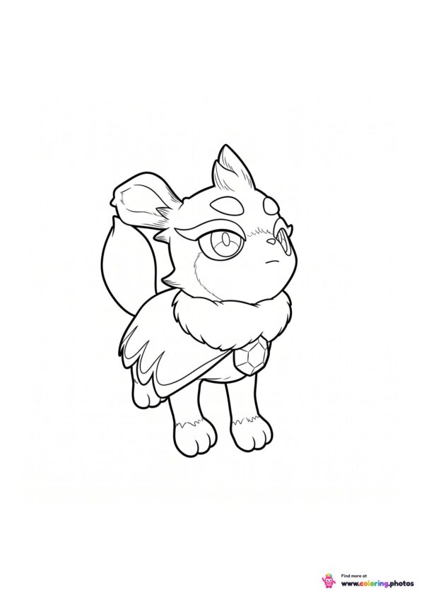 Nox Pal from Palworld coloring page