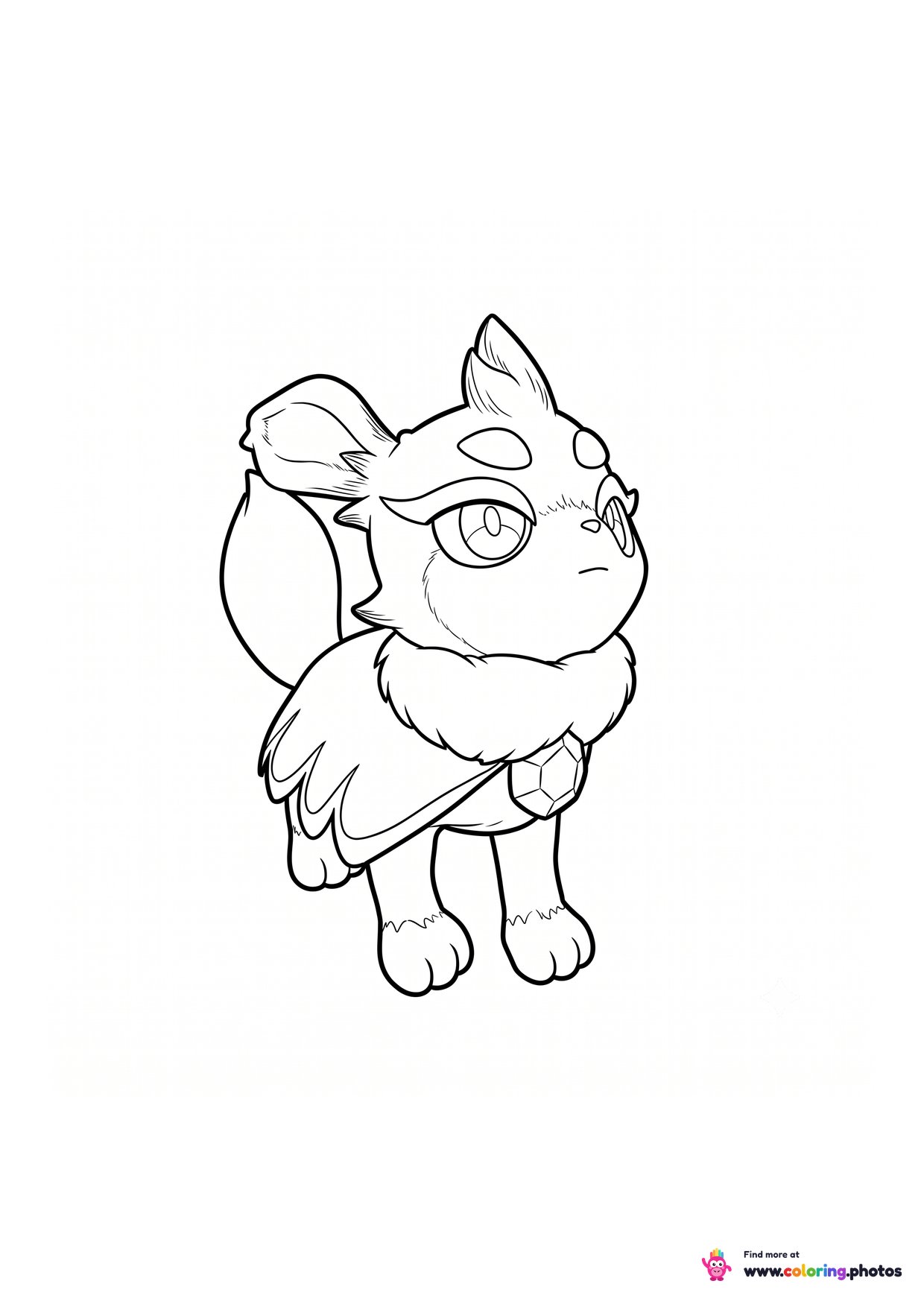 Nox Pal from Palworld coloring page