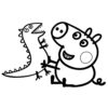 Peppa Pig George coloring page
