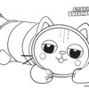 Pillow Cat - Gaby's Dollhouse coloring page