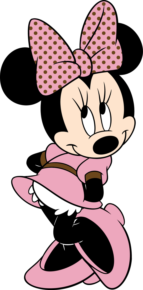 pink Minnie Mouse Clip Art drawing