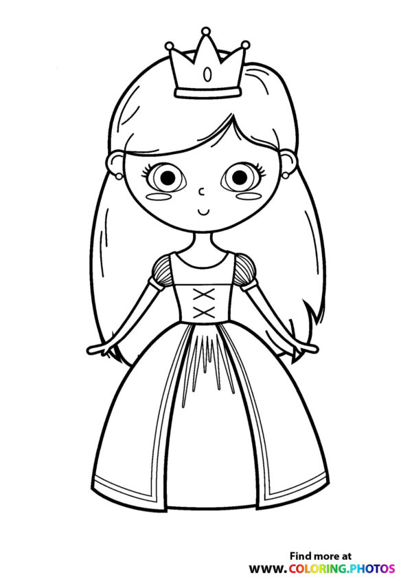 Princesses - Coloring Pages for kids | Free and easy print or download
