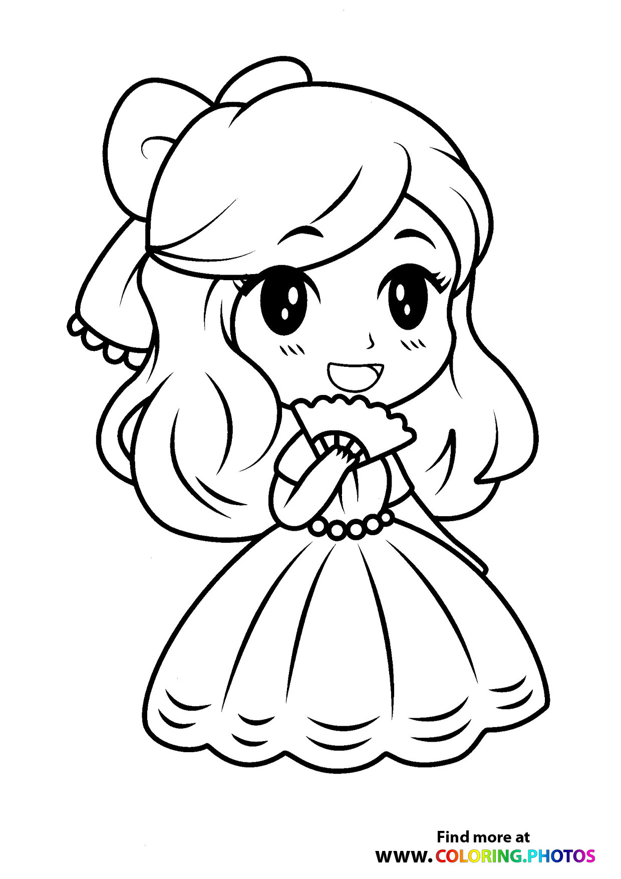 Simple Princess Coloring Pages