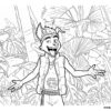 raww jungle adventure coloring page
