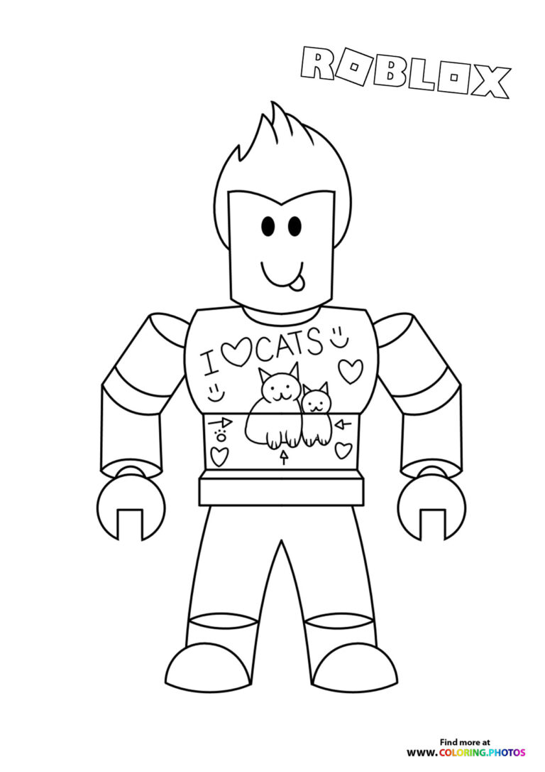 Roblox coloring pages | Free printable sheets for kids from Roblox game