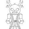 Pumpkin head character coloring page