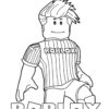 Roblox character character coloring page