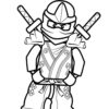 Ninja character coloring page
