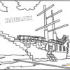 Roblox ship coloring page