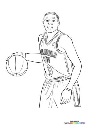 russell westbrook - Coloring Pages for kids