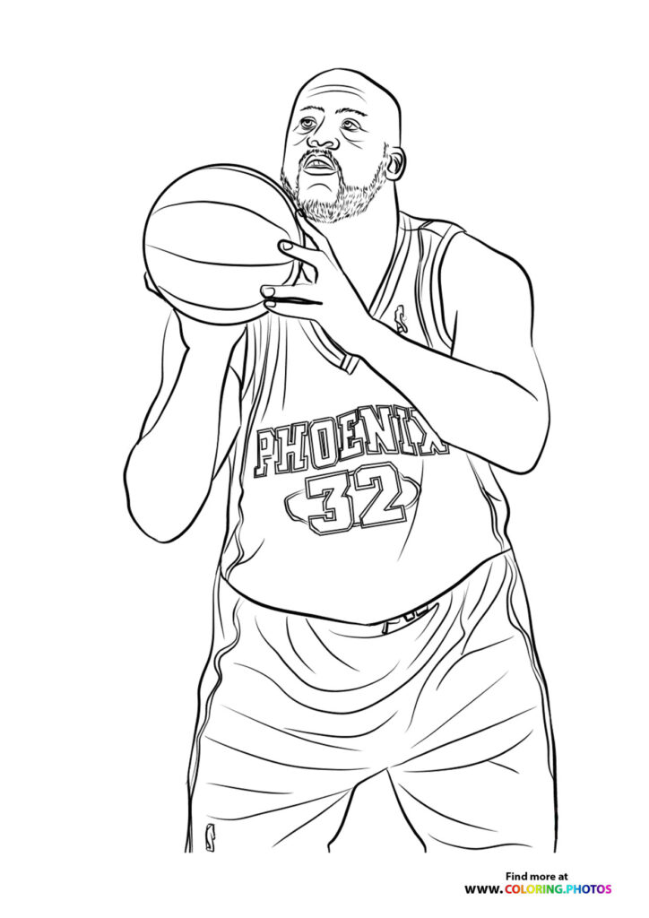 shaquille oneal - Coloring Pages for kids