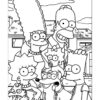 The Simpsons Family coloring page