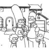 The Simpsons Family coloring page