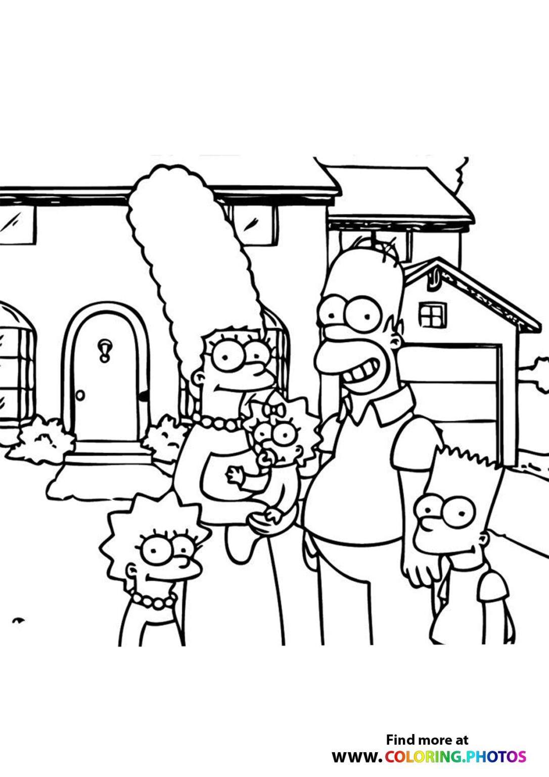 The Simpsons - Coloring Pages for kids | Free and easy print or donwload