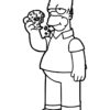 The Simpsons Homer coloring page
