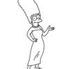 The Simpsons Marge coloring page