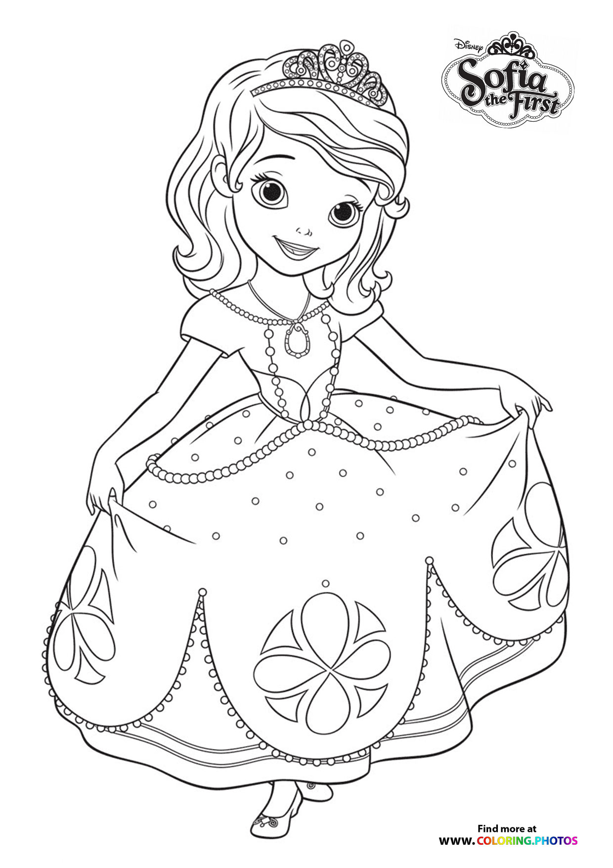 Sofia The First Dancing Coloring Pages For Kids Sofia The First Dancing Coloring Pages For Kids