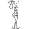 SpongeBob Squidward coloring page