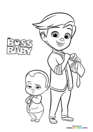 Ted and Tim - Family Business coloring page