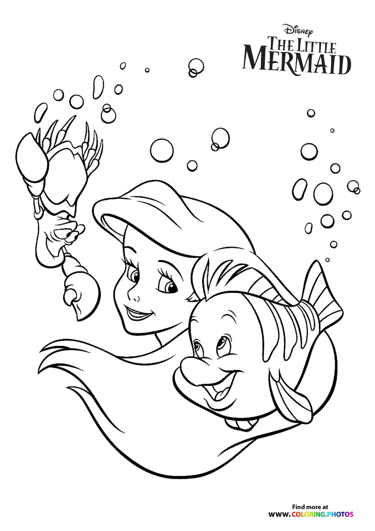The Little Mermaid coloring pages on